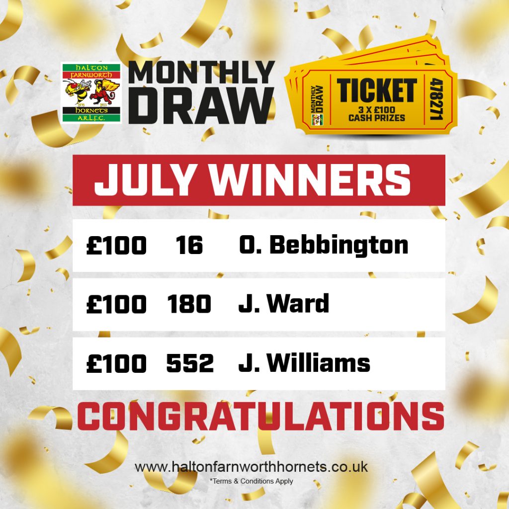 Monthly Draw Halton Farnworth